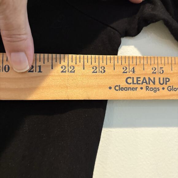 Jane Delancey Top Women Medium Black Tunic Stretch Drape Flowy Capsule Staple - Picture 9 of 13